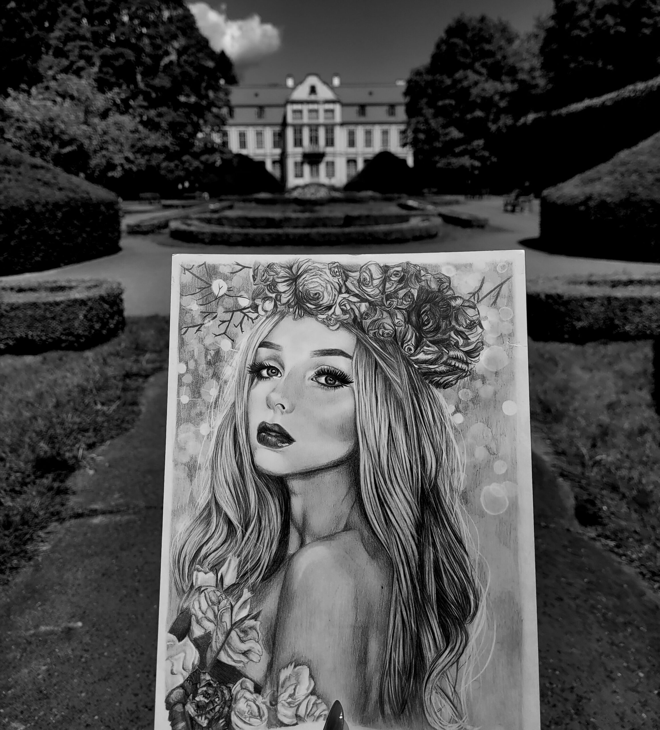 influenserka mamikoyoko narysowana przez Justyna Pastalenc portrety na zamóiwenie. Ręcznie rysowany portret na zamówienie – idealny prezent na ślub, dla przyjaciółki, mamy lub rodziców. Pamiątka z wesela, portret z kilku zdjęć lub renowacja starych zdjęć