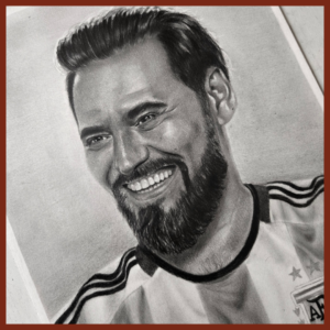 krzysztof stanowski kandydat na prezydenta Polski, dziennikarz i publicysta narysowany ołówkiem odręcznie na podstawie zdjęcia na zamówienie przez Justyna Pastalenc portrety na zamówienie